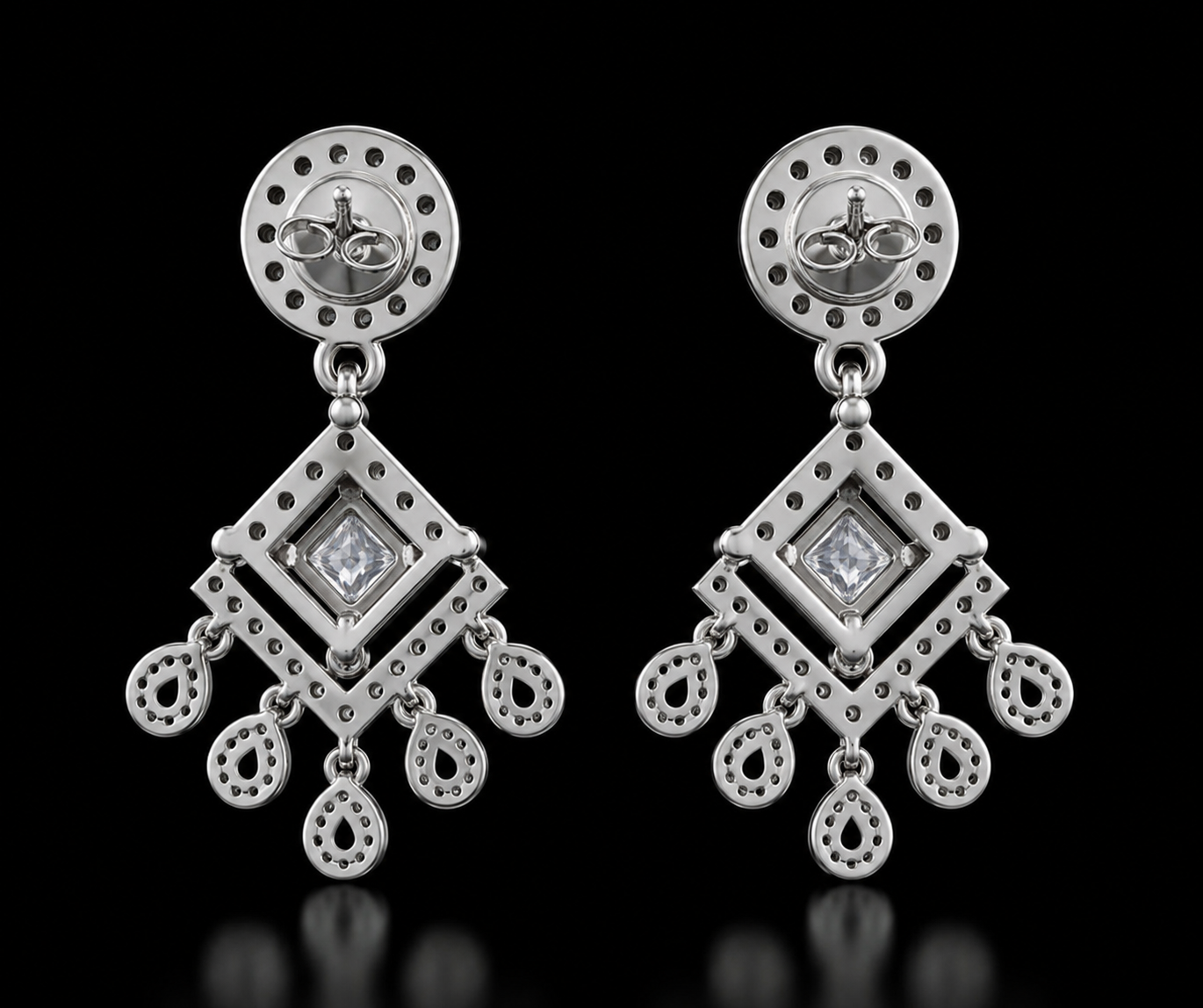 Elegant Crystal Drop Earrings